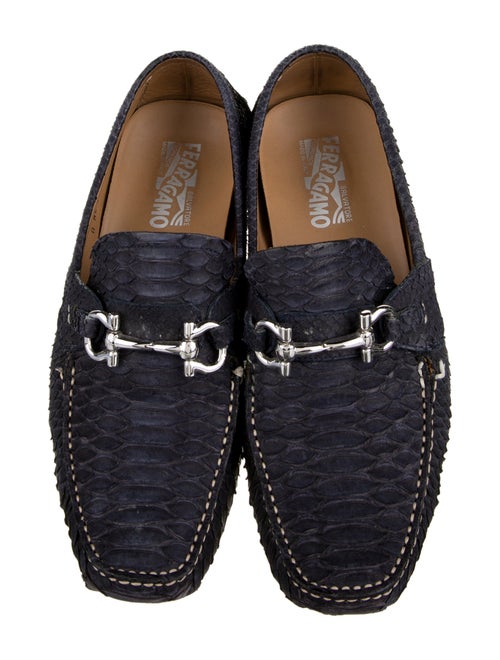 Salvatore Ferragamo Snakeskin Drivers