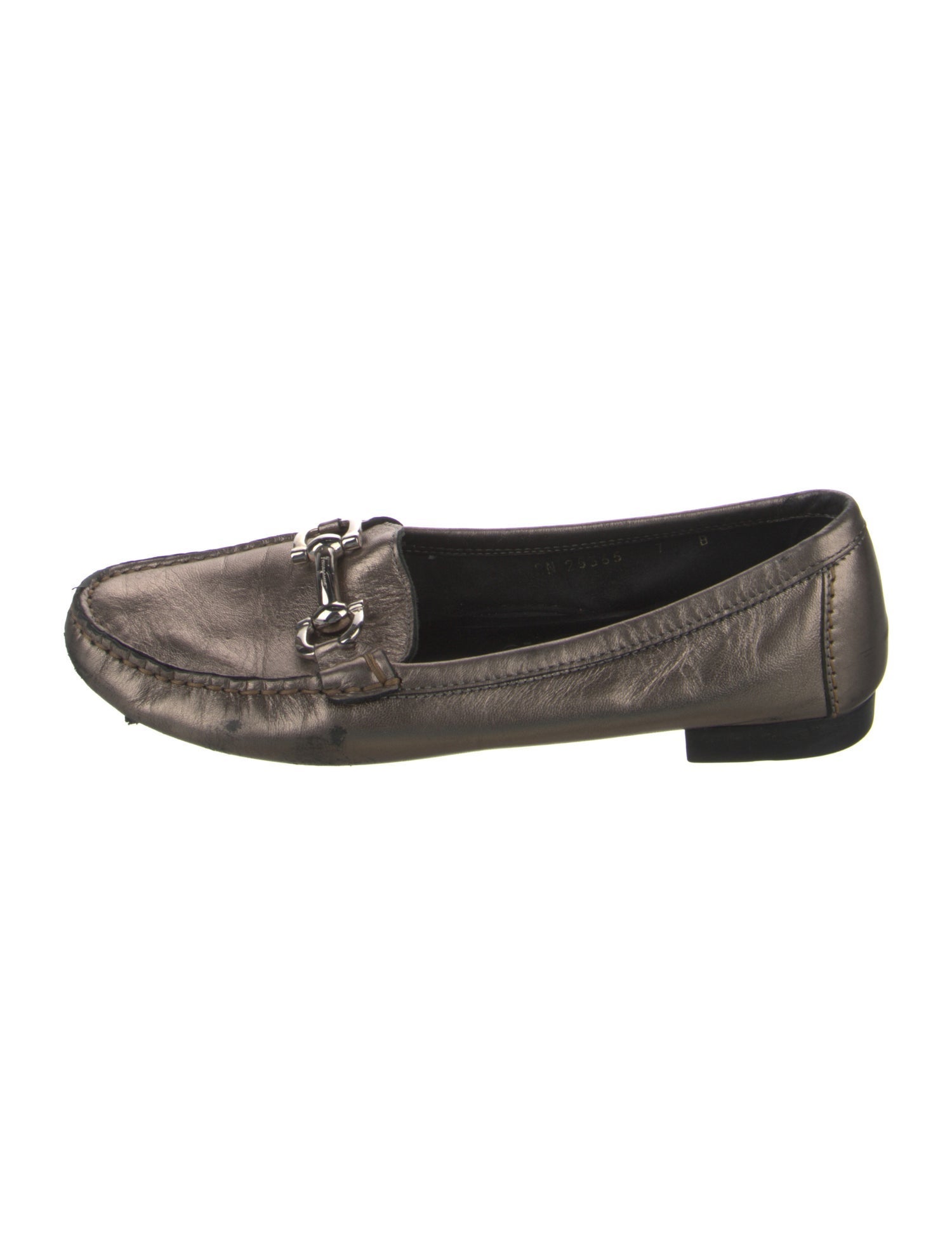 Salvatore Ferragamo Gancini Logo Leather Loafers