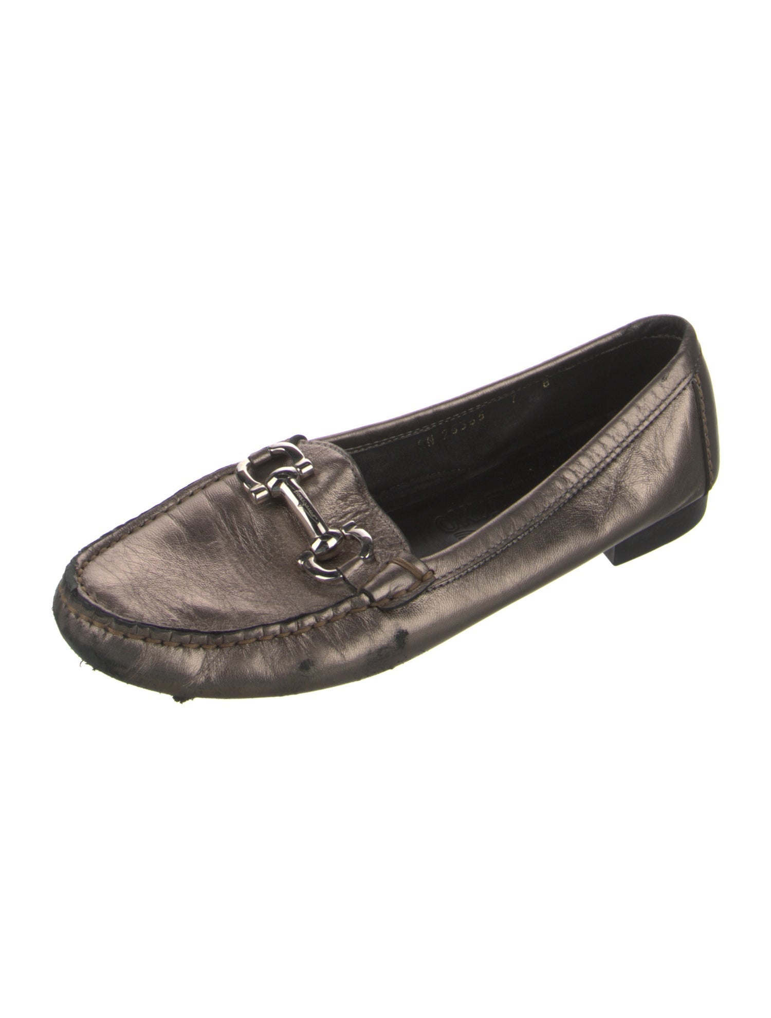 Salvatore Ferragamo Gancini Logo Leather Loafers