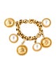 Salvatore Ferragamo Faux Pearl Shoe Charm Bracelet