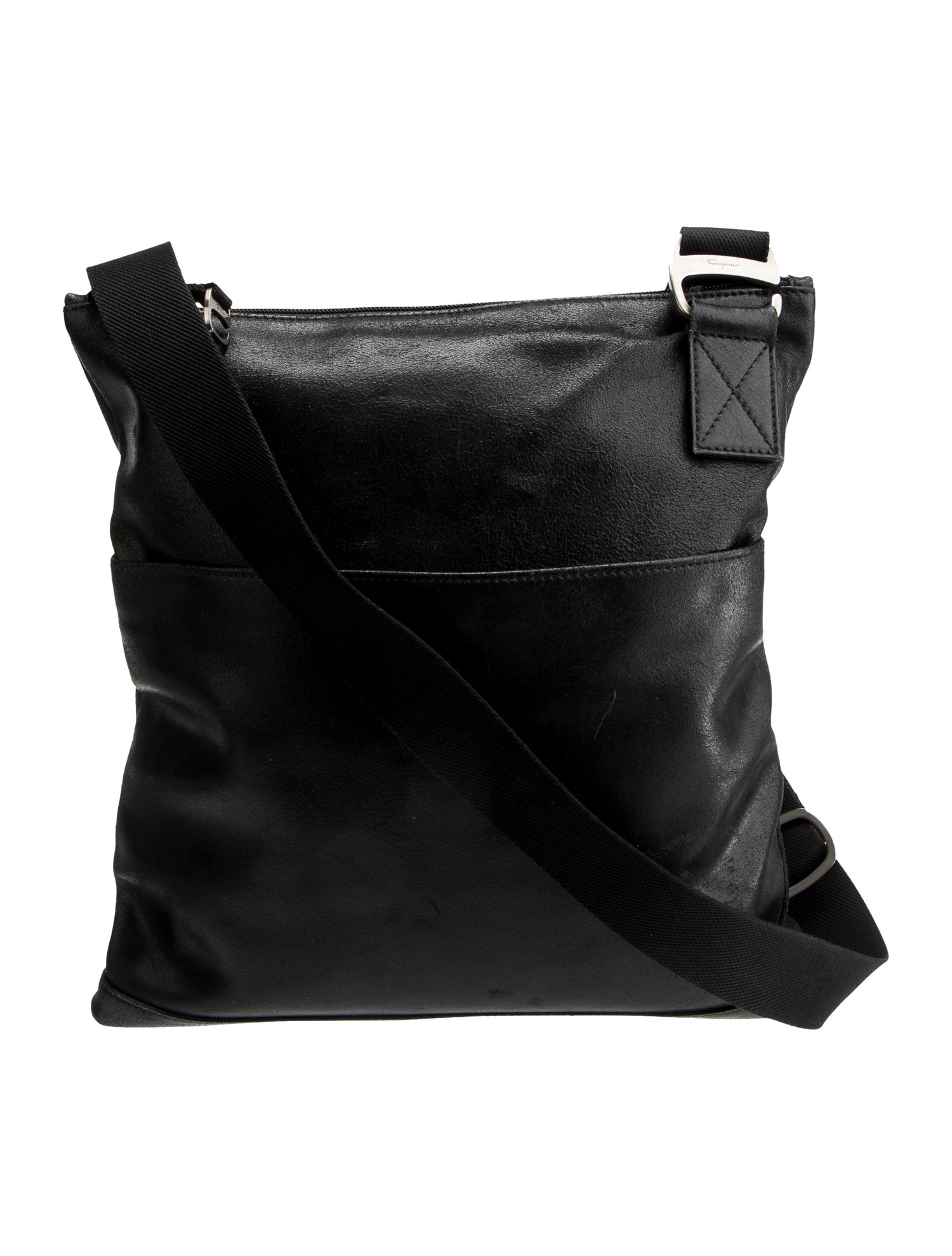 Salvatore Ferragamo Leather Messenger Bag