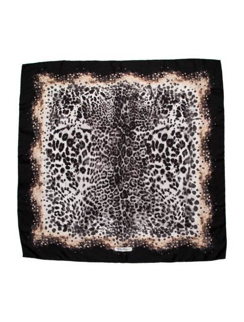 Salvatore Ferragamo Silk Animal Print Scarf