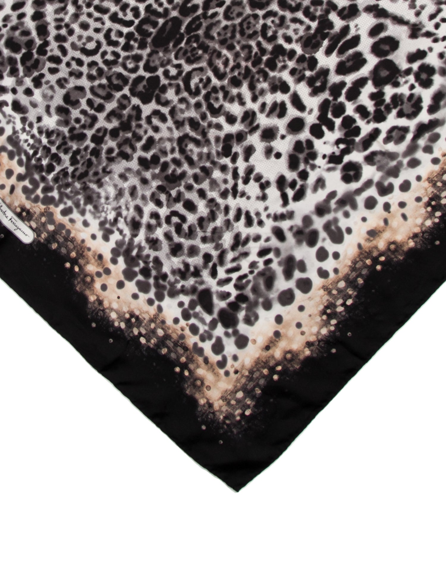 Salvatore Ferragamo Silk Animal Print Scarf
