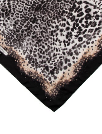 Salvatore Ferragamo Silk Animal Print Scarf