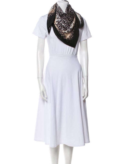 Salvatore Ferragamo Silk Animal Print Scarf