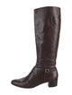 Salvatore Ferragamo Leather Riding Boots