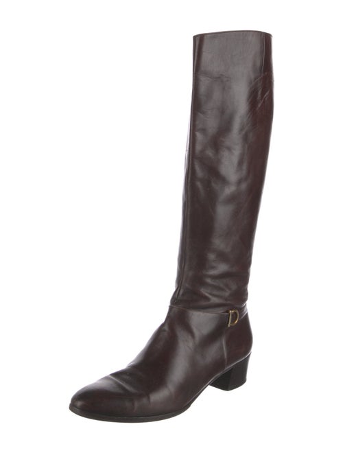 Salvatore Ferragamo Leather Riding Boots