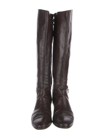 Salvatore Ferragamo Leather Riding Boots