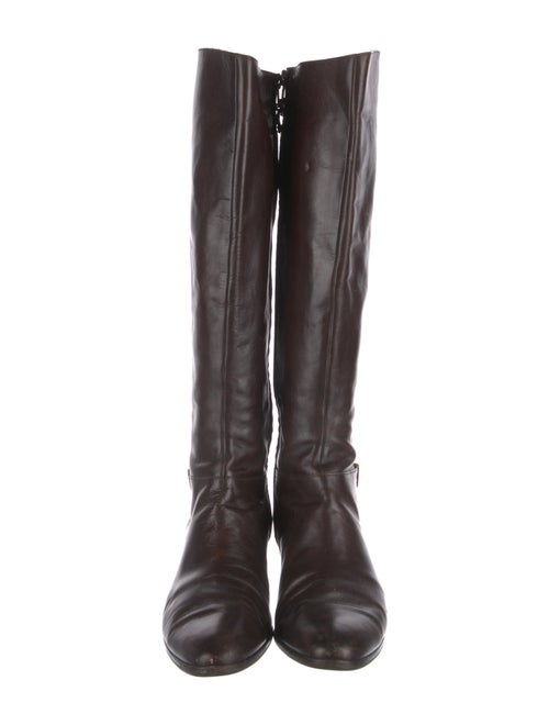 Salvatore Ferragamo Leather Riding Boots