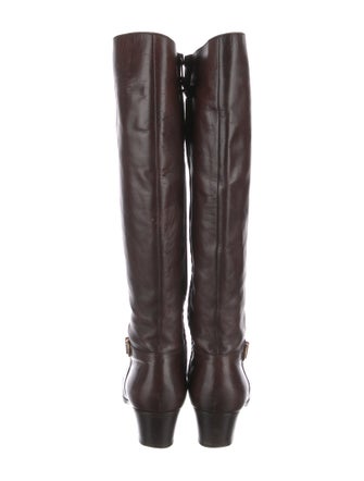 Salvatore Ferragamo Leather Riding Boots