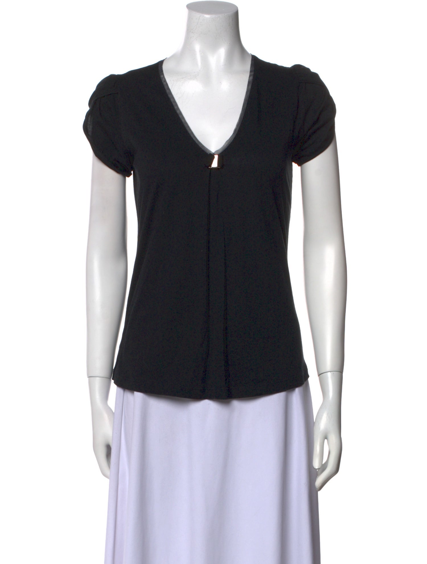 Salvatore Ferragamo V-Neck Short Sleeve T-Shirt