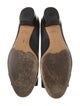 Salvatore Ferragamo Leather Bow Accents Flats