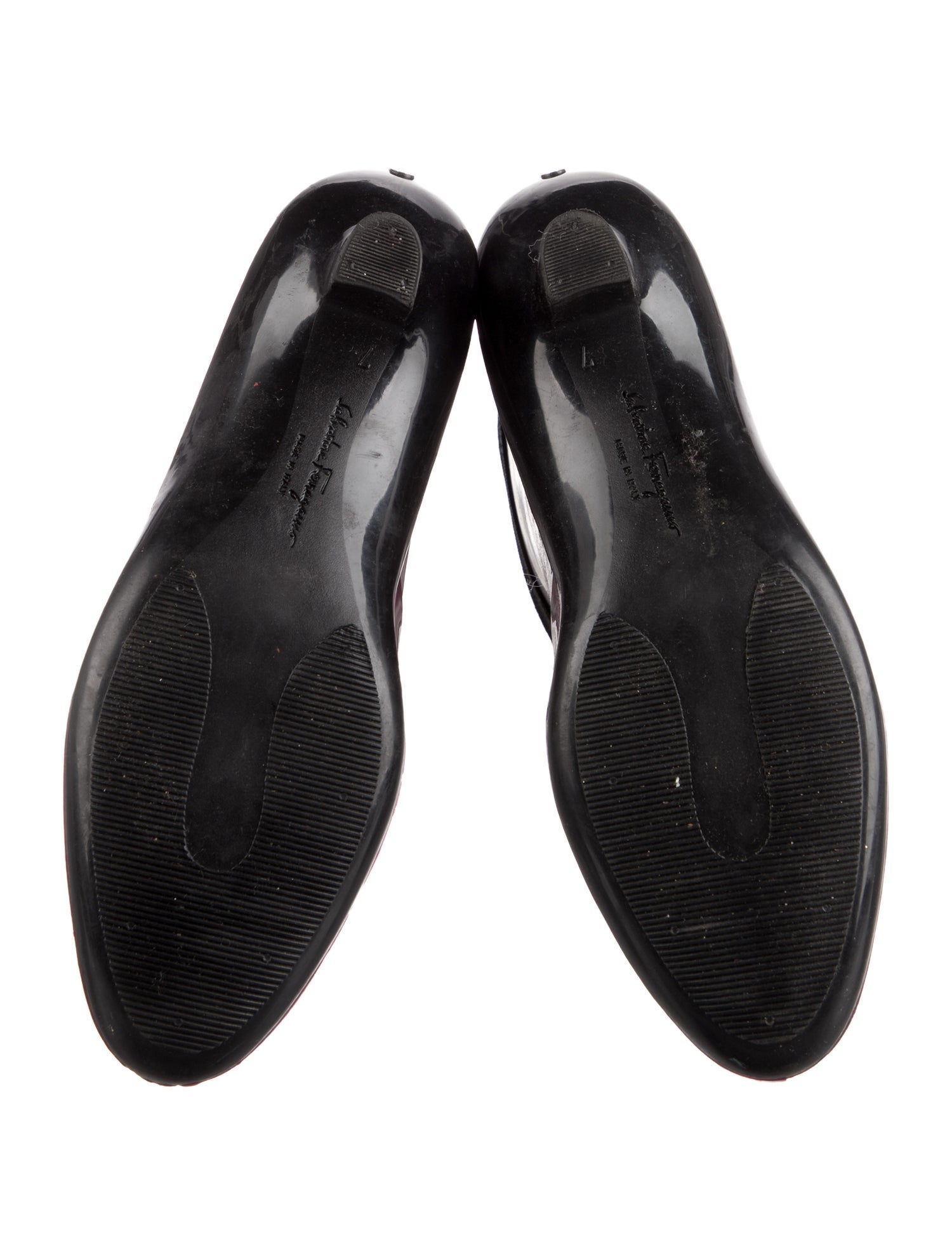 Salvatore Ferragamo Vara Bow Accent Rubber Rain Boots