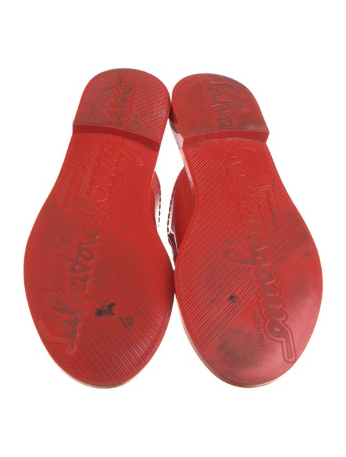 Salvatore Ferragamo Horsebit Accent Rubber Slides