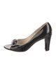 Salvatore Ferragamo Vara Bow Accent Patent Leather Sandals