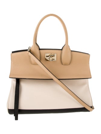 Salvatore Ferragamo Leather Top Handle Bag