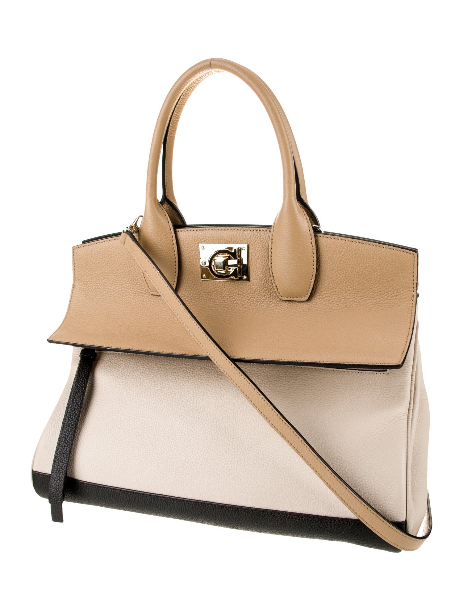 Salvatore Ferragamo Leather Top Handle Bag