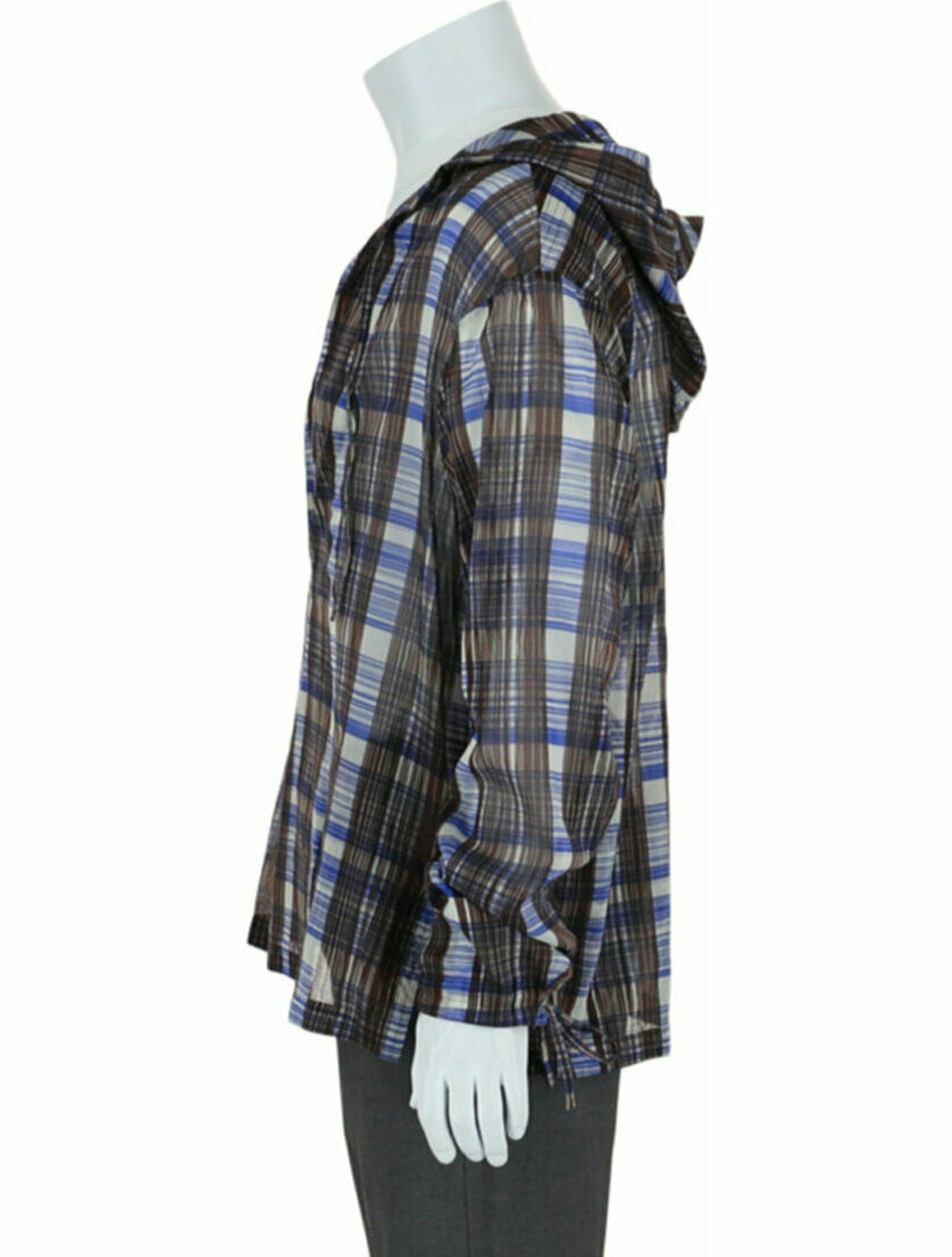 Salvatore Ferragamo Plaid Print Hoodie w/ Tags