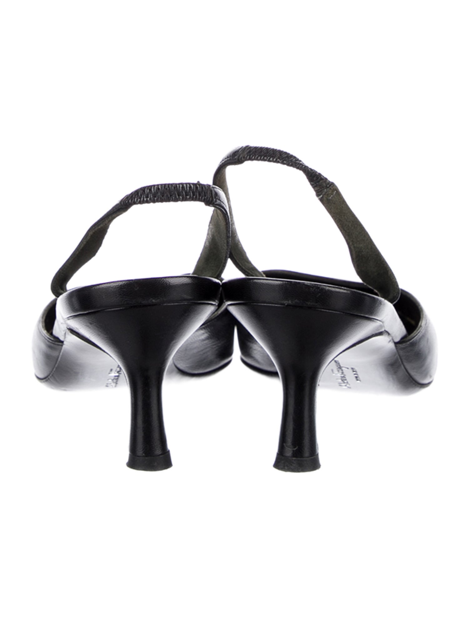 Salvatore Ferragamo Leather Slingback Pumps