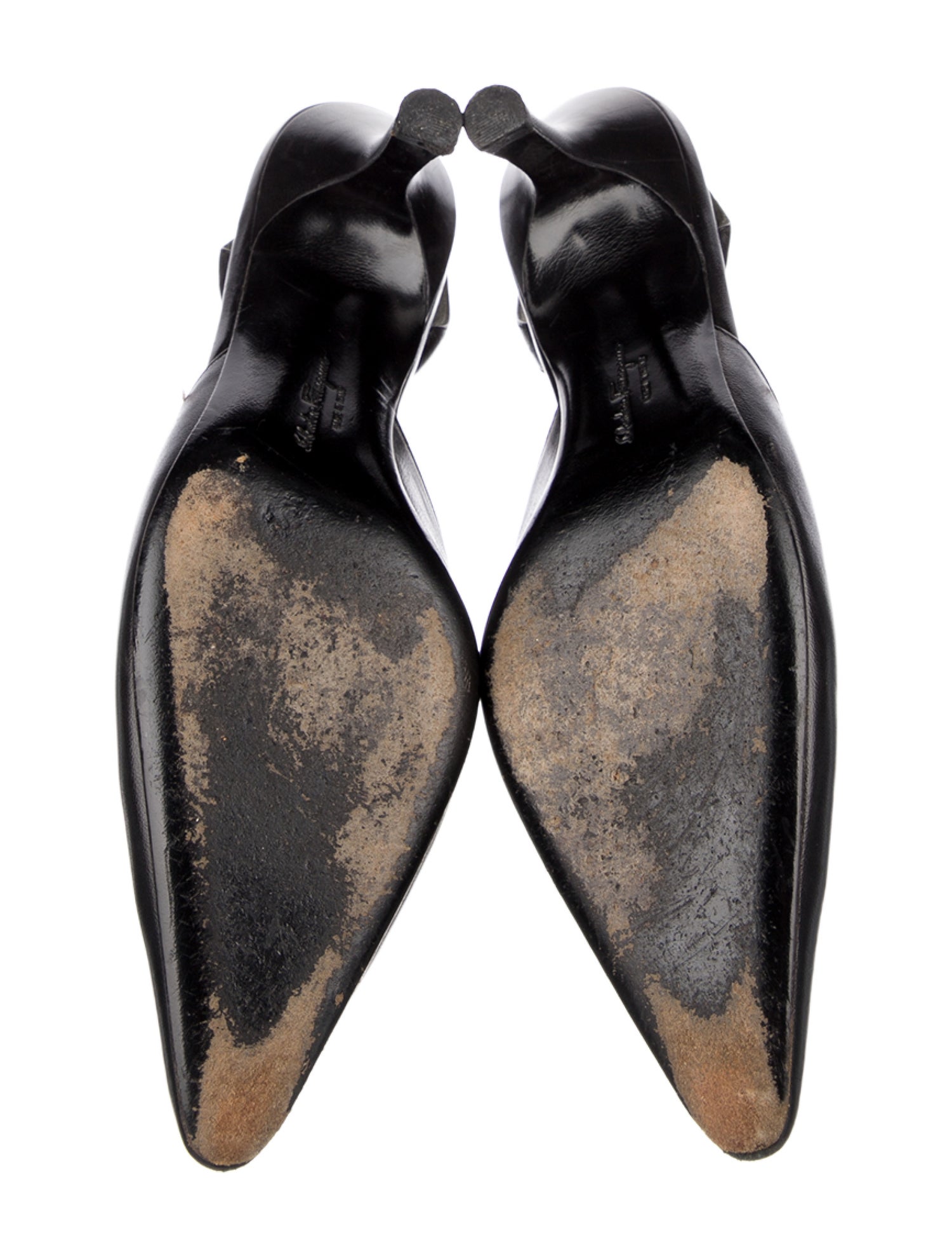 Salvatore Ferragamo Leather Slingback Pumps