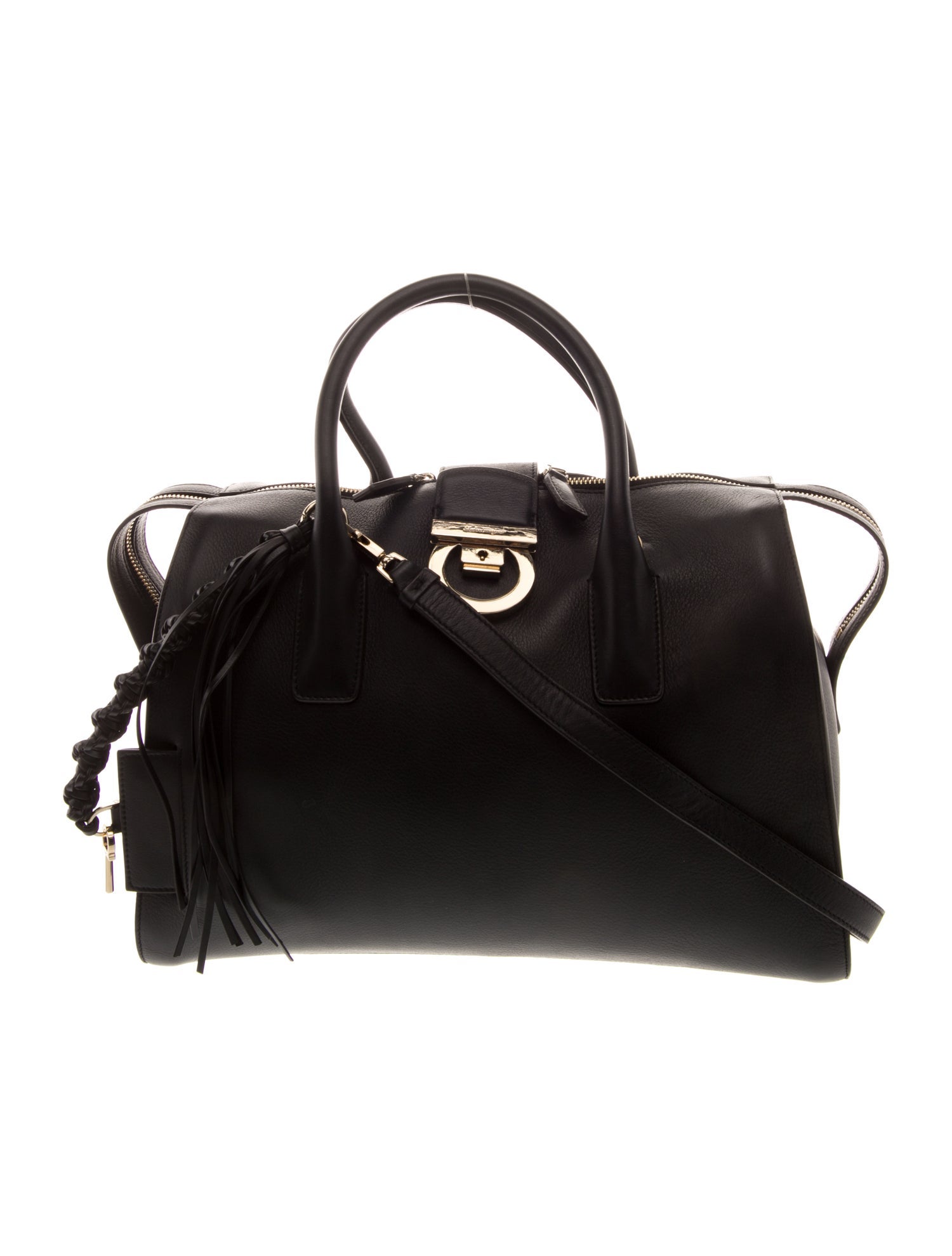 Salvatore Ferragamo Leather Top Handle Bag