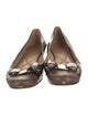Salvatore Ferragamo Patent Leather Animal Print Ballet Flats