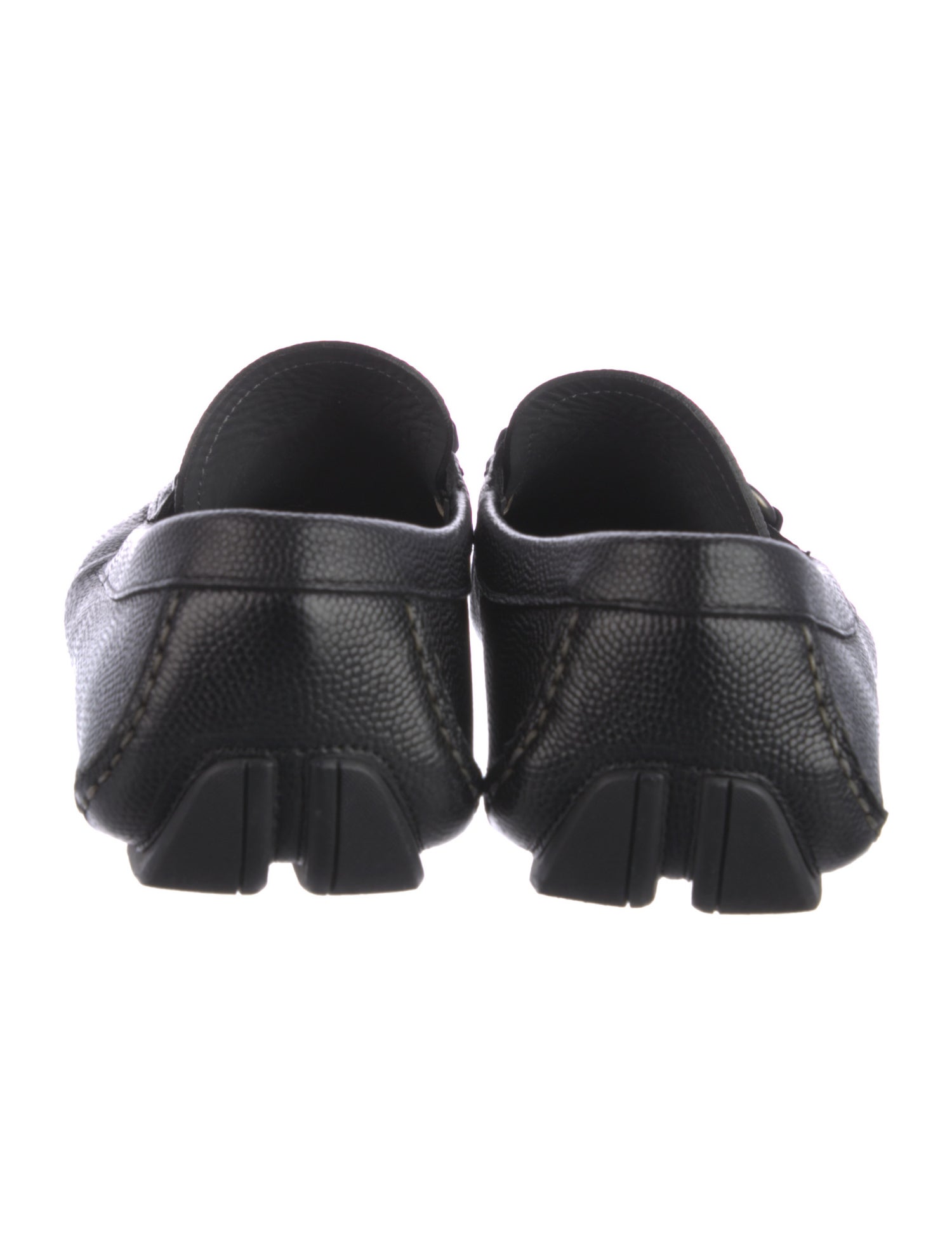 Salvatore Ferragamo Horsebit Accent Leather Drivers