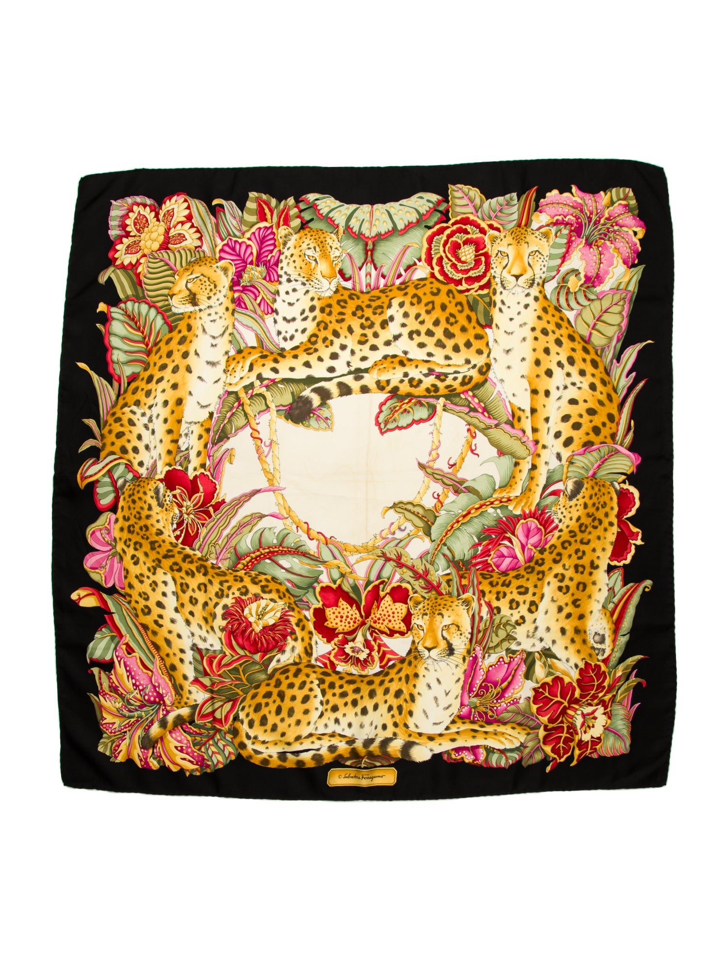 Salvatore Ferragamo Silk Printed Scarf