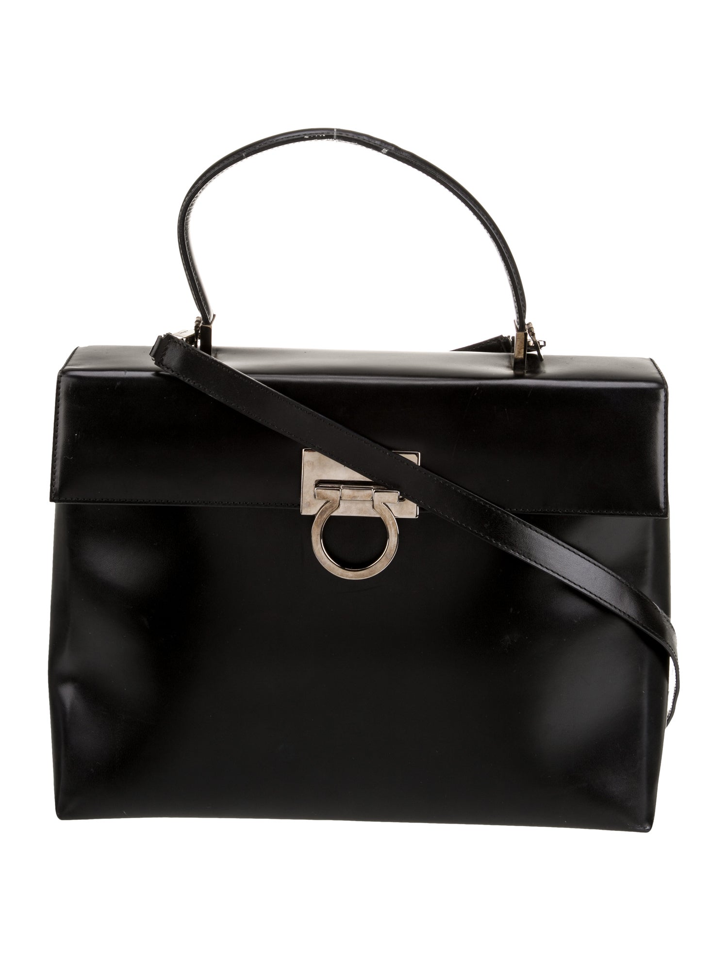 Salvatore Ferragamo Leather Top Handle Bag