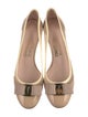 Salvatore Ferragamo Patent Leather Mesh Accents Pumps