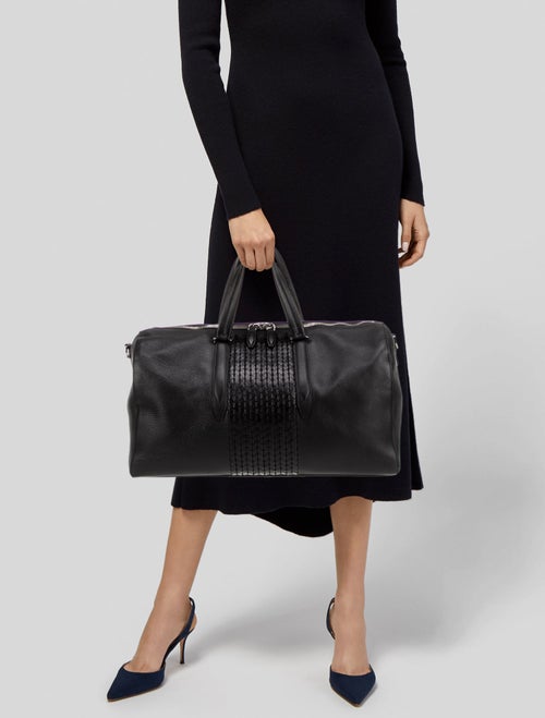 Salvatore Ferragamo Leather Weekender Bag