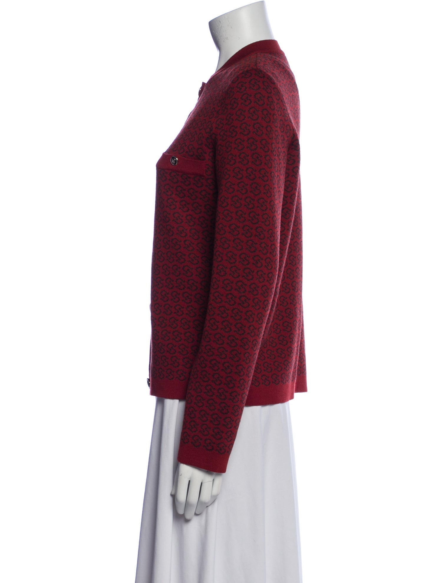 Salvatore Ferragamo Virgin Wool Scoop Neck Sweater