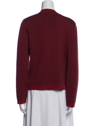 Salvatore Ferragamo Virgin Wool Scoop Neck Sweater