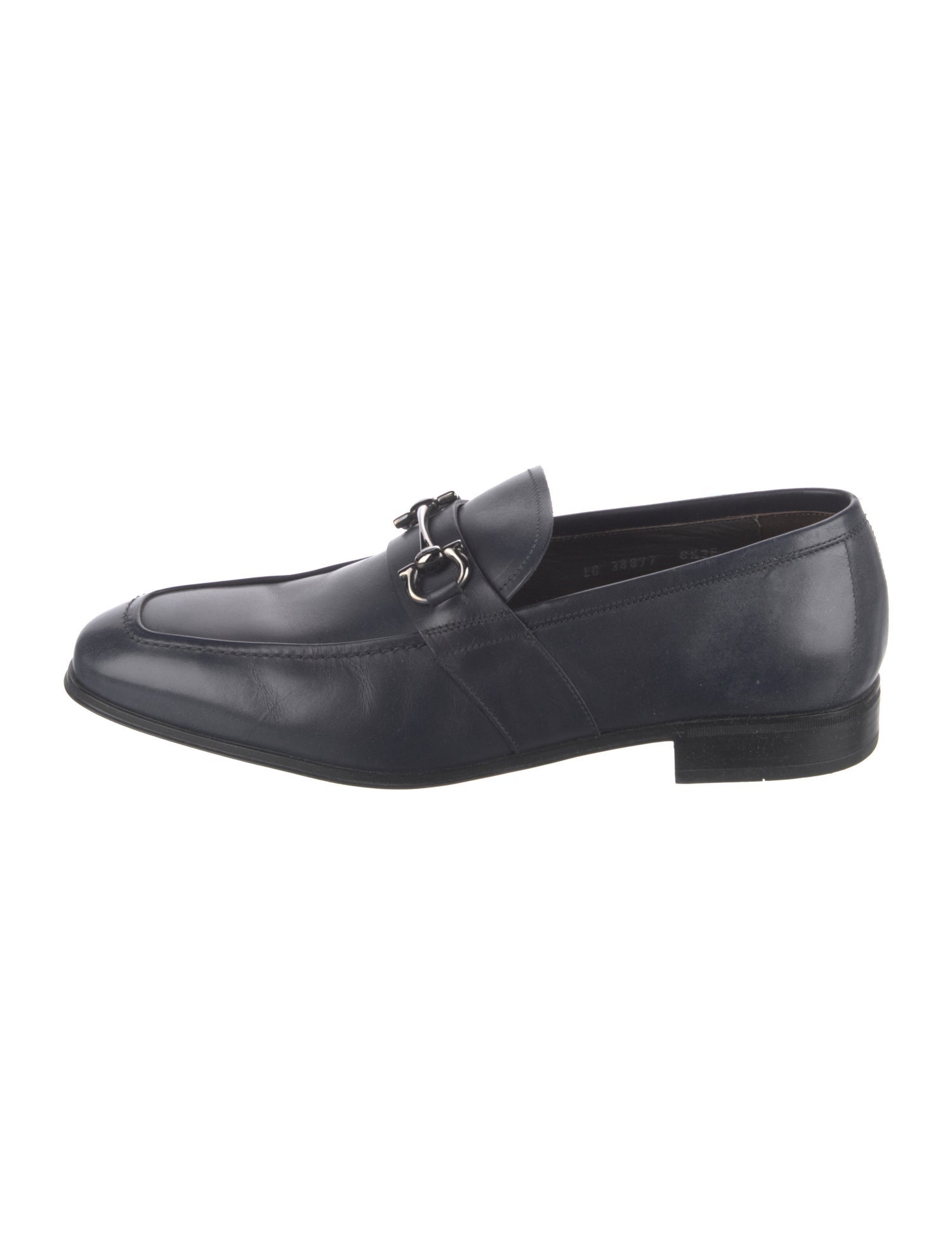 Salvatore Ferragamo Horsebit Accent Leather Dress Loafers