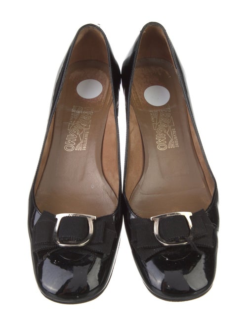 Salvatore Ferragamo Vara Bow Accent Patent Leather Pumps