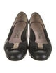 Salvatore Ferragamo Leather Bow Accents Pumps