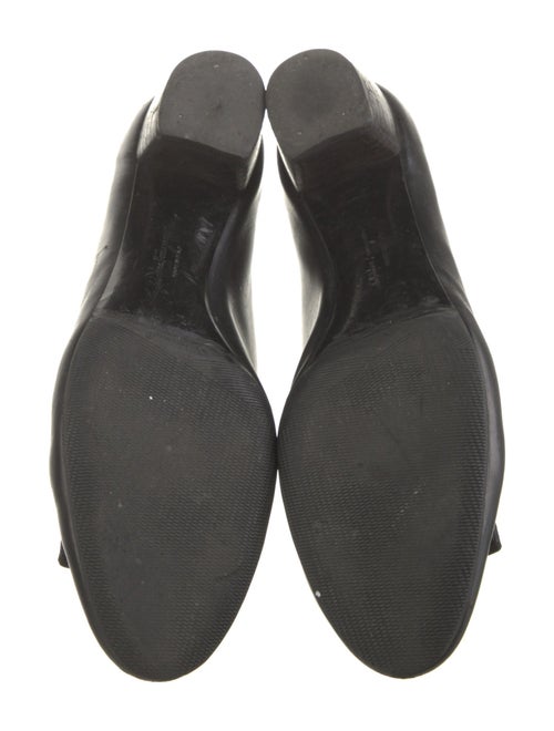 Salvatore Ferragamo Leather Bow Accents Pumps