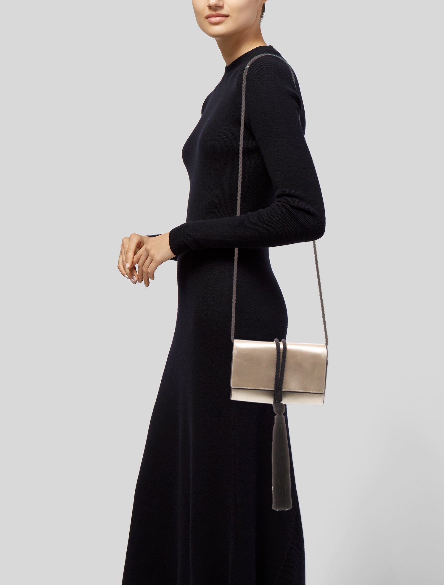 Salvatore Ferragamo Satin Shoulder Bag Vintage