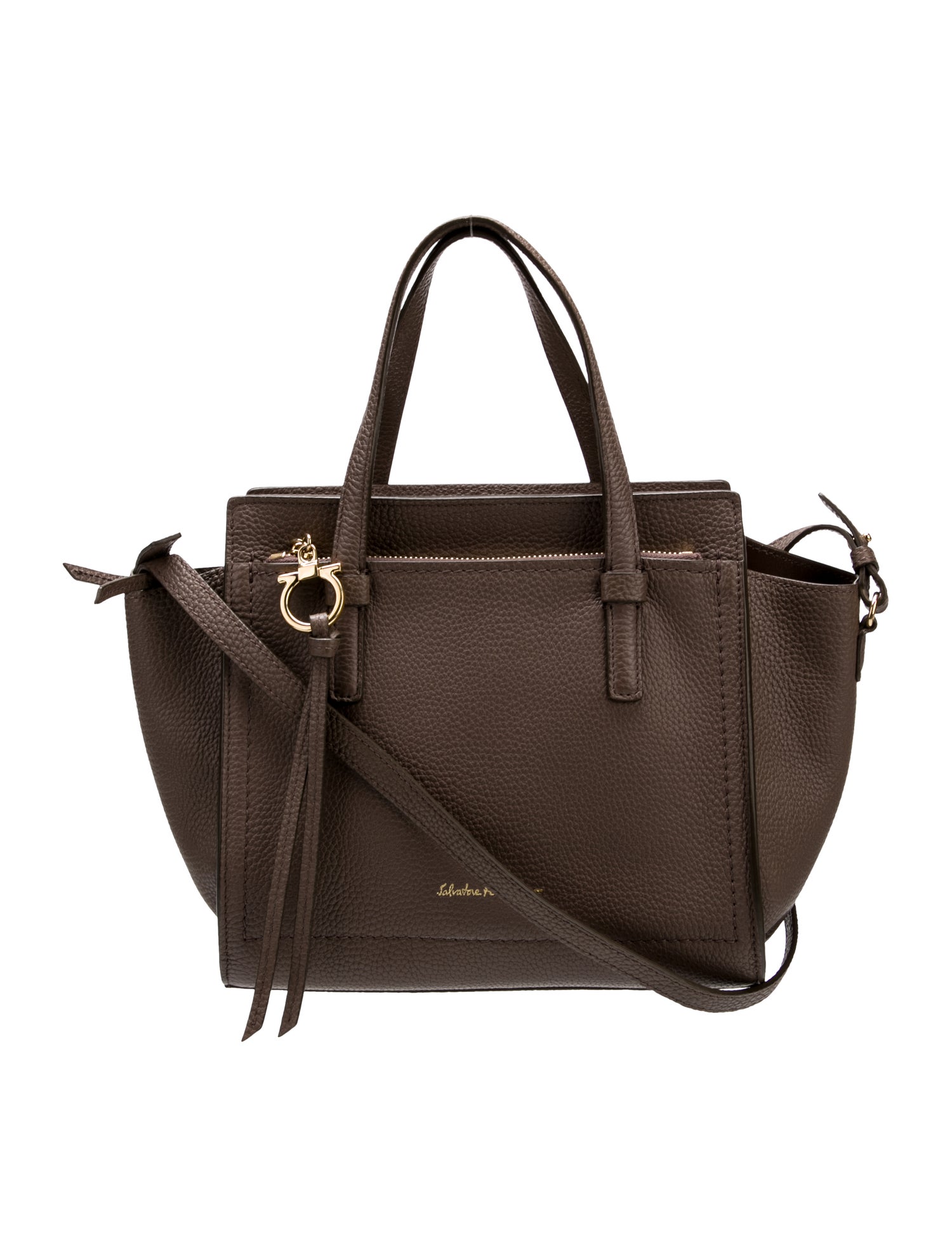 Salvatore Ferragamo Leather Top Handle Bag