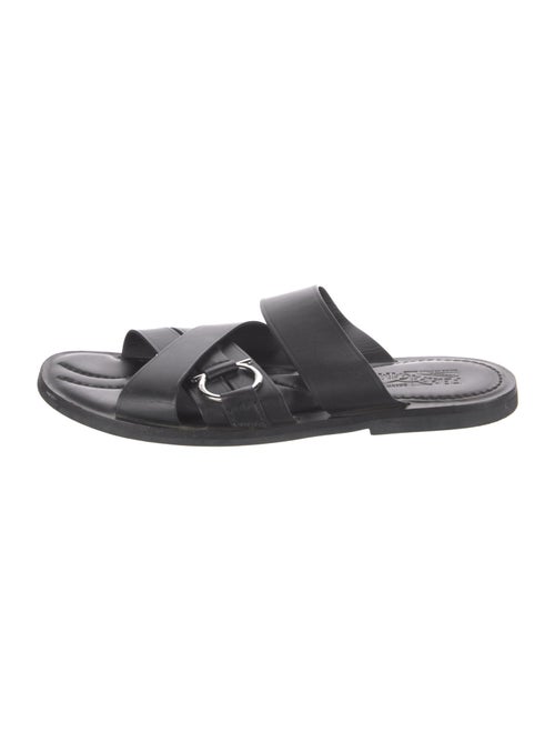 Salvatore Ferragamo Leather Slides