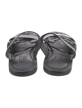 Salvatore Ferragamo Leather Slides