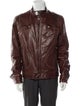 Salvatore Ferragamo Leather Moto Jacket