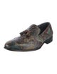 Salvatore Ferragamo Leather Printed Loafers