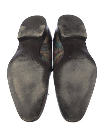 Salvatore Ferragamo Leather Printed Loafers