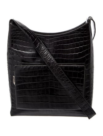 Salvatore Ferragamo Embossed Leather Shoulder Bag