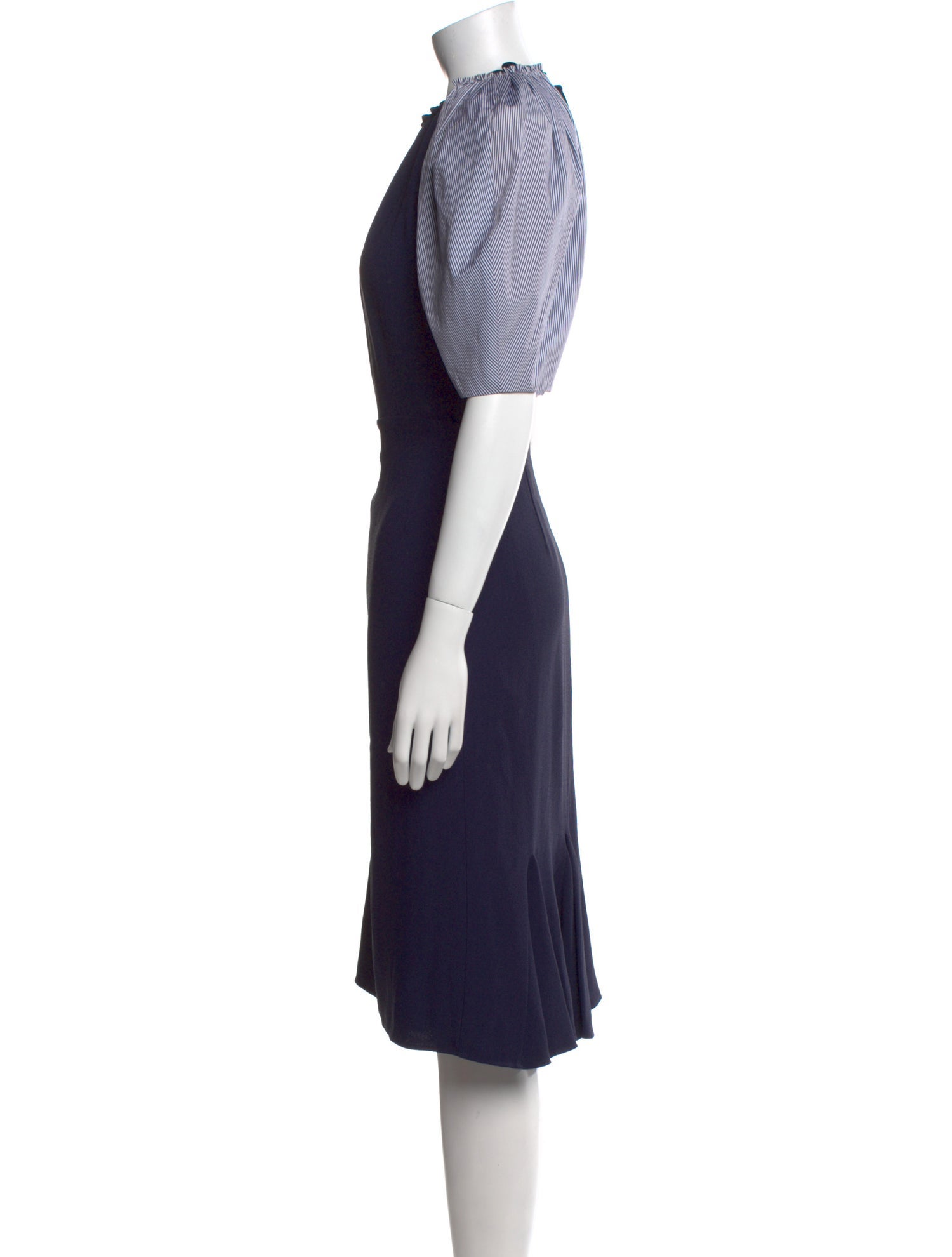 Salvatore Ferragamo Crew Neck Midi Length Dress