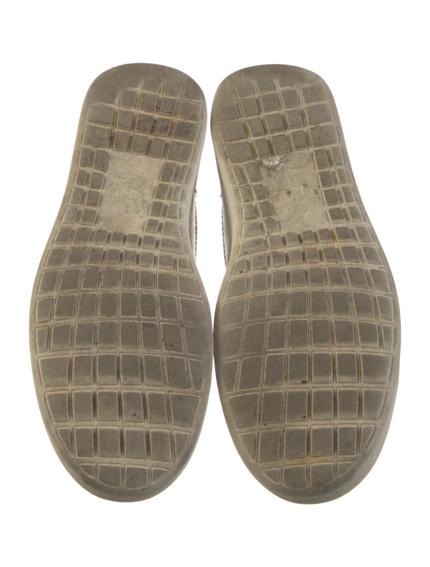 Salvatore Ferragamo Gancini Logo Leather Sneakers