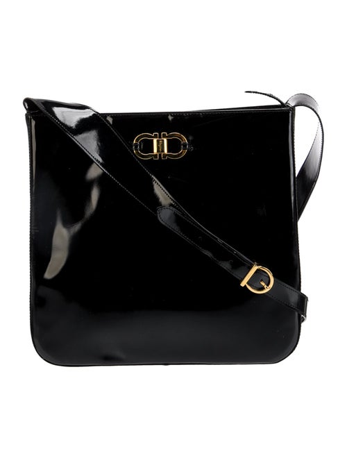 Salvatore Ferragamo Patent Leather Messenger Bag