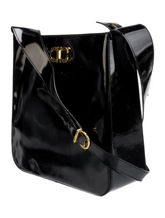 Salvatore Ferragamo Patent Leather Messenger Bag