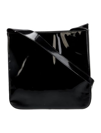 Salvatore Ferragamo Patent Leather Messenger Bag